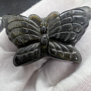 Black Sheen Obsidian Butterfly