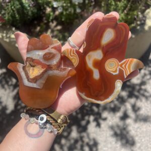 Carnelian Hamsas Hand